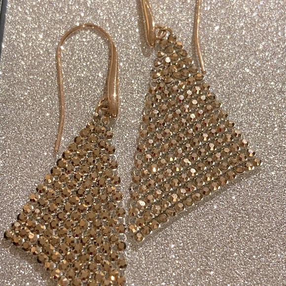 Swarovski Jewelry - Swarovski mesh drop earrings